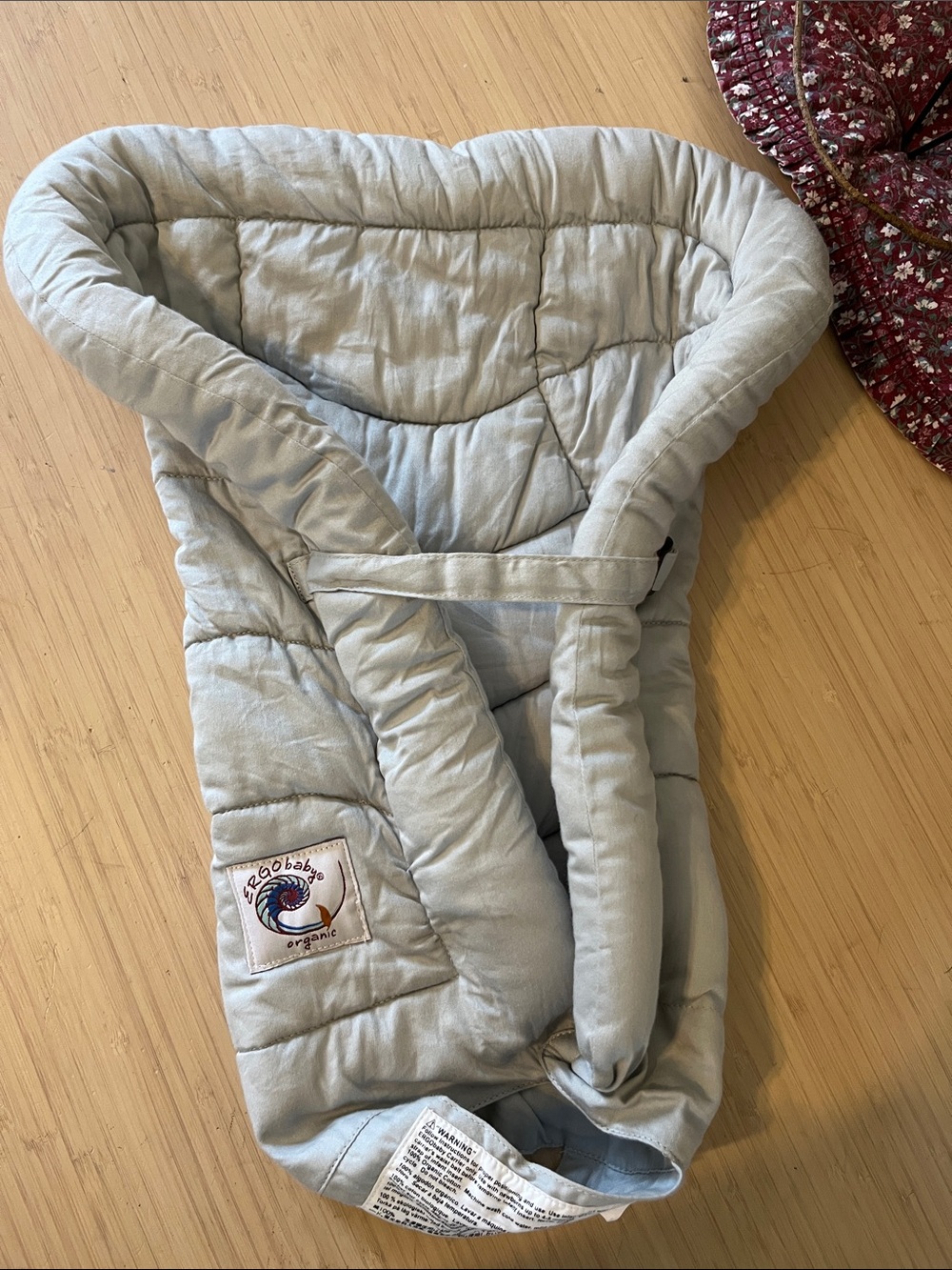 Ergobaby Light Gray Quilted Infant insert